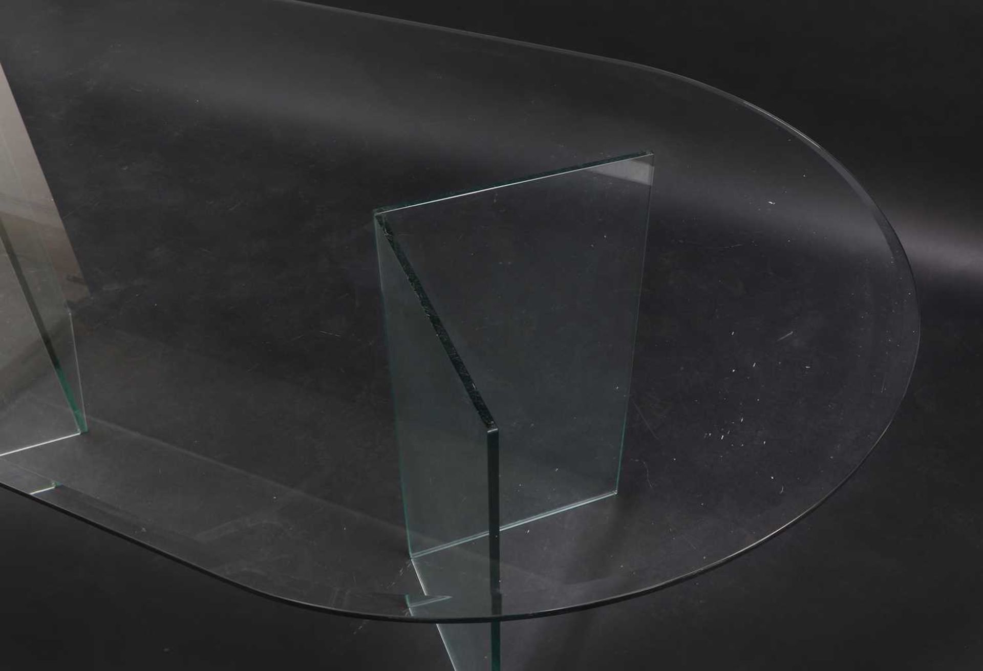 A Continental glass dining table, - Image 3 of 10