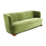 A Danish Art Deco three-seater sofa,