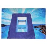 A Surrealist carpet or wall hanging,