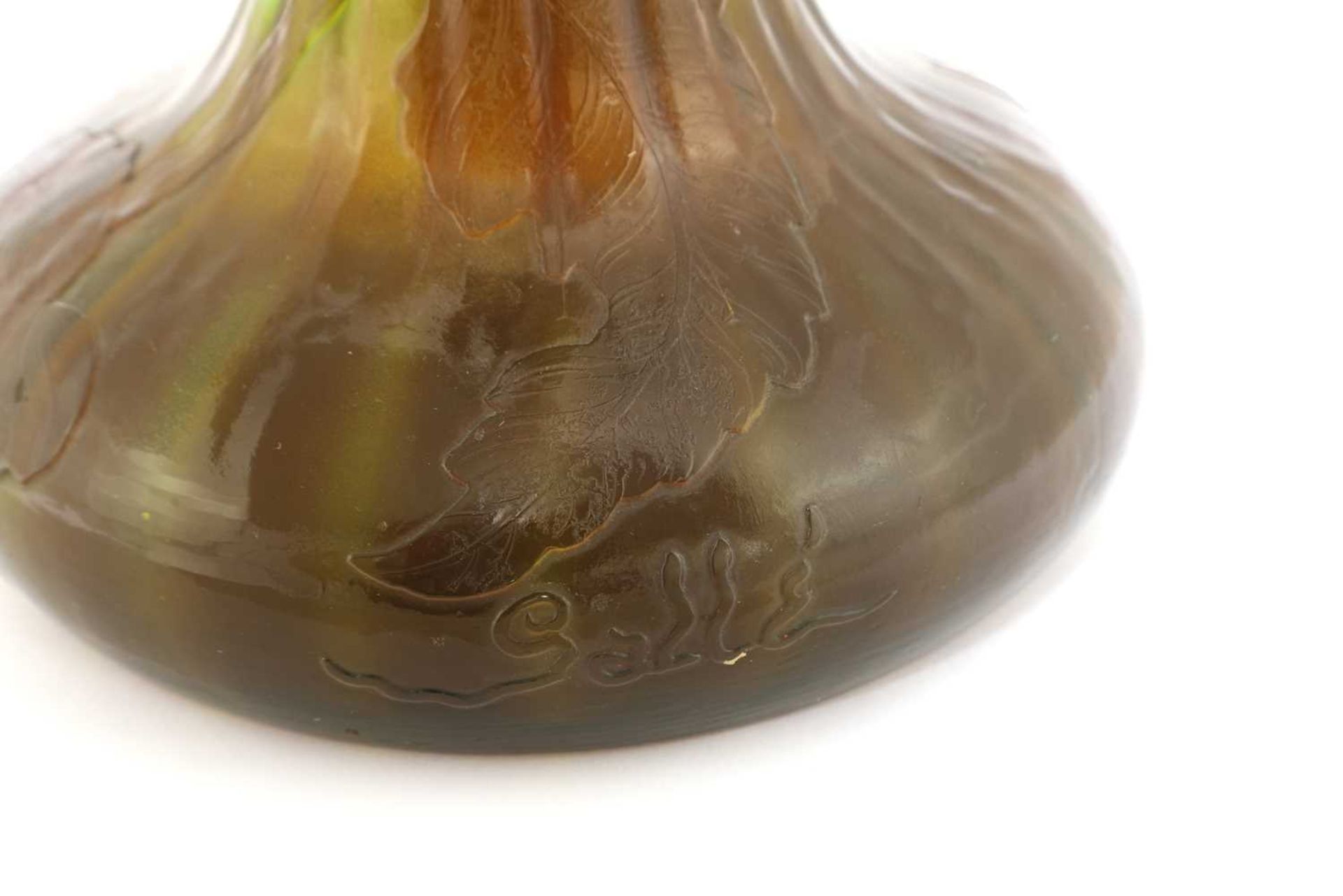 A Gallé cameo glass vase, - Image 4 of 4