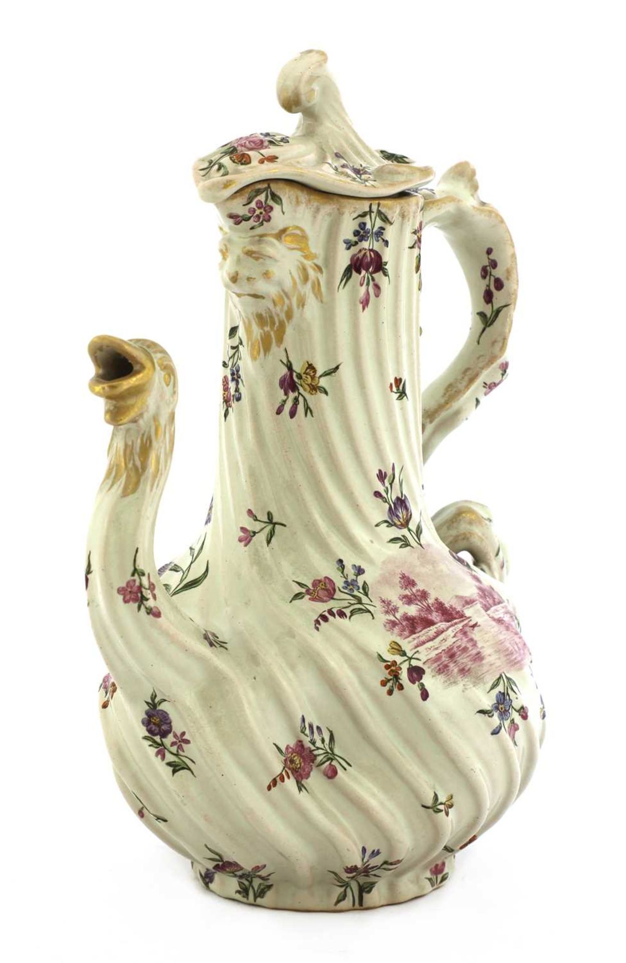 An Émile Gallé faience teapot, - Image 2 of 4