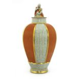 A Royal Copenhagen vase and cover,