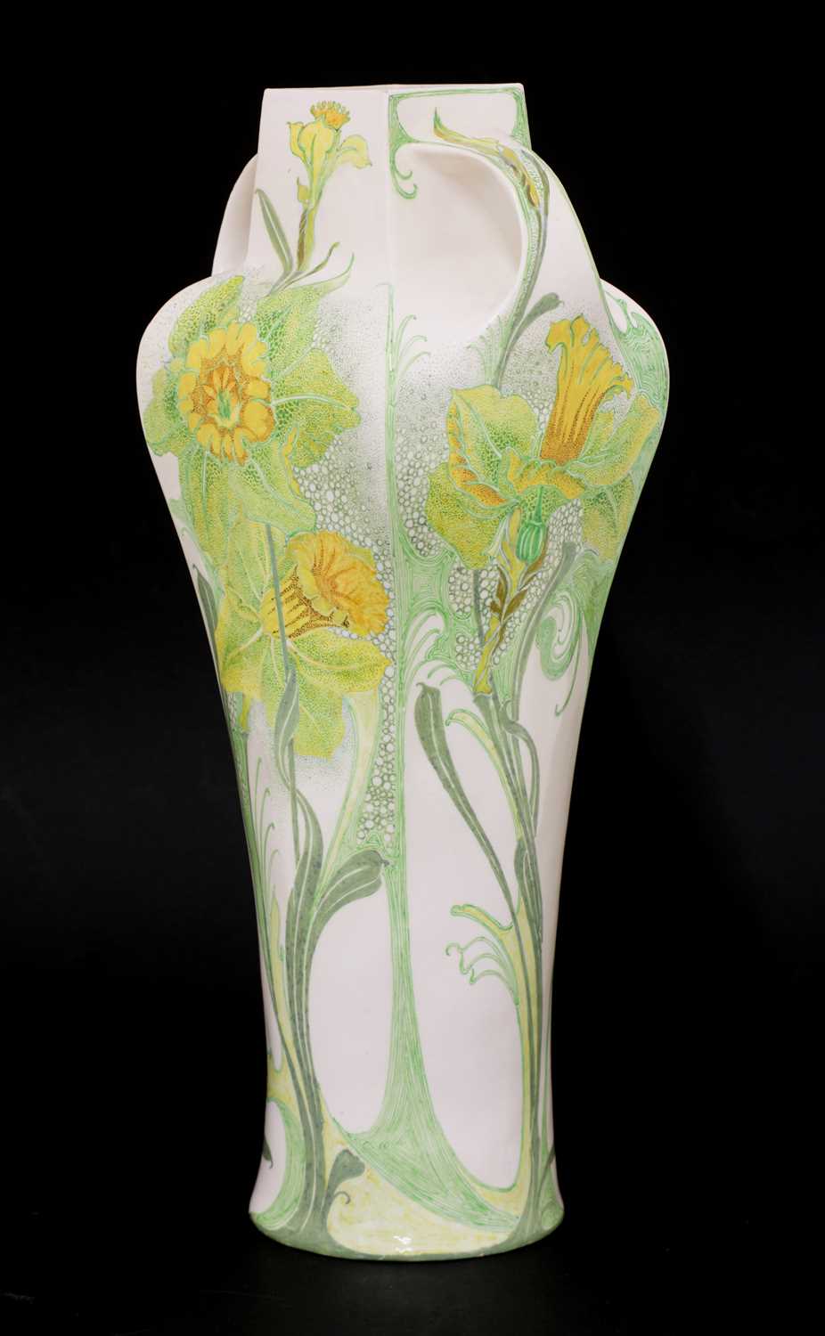 A Rozenburg Den Haag eggshell porcelain twin-handled vase, - Image 3 of 9