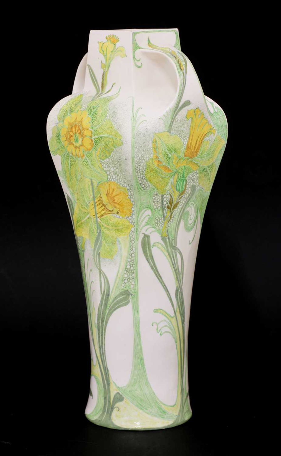 A Rozenburg Den Haag eggshell porcelain twin-handled vase, - Bild 3 aus 9