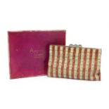 An Asprey embroidered clutch bag,