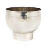 A silver cup,