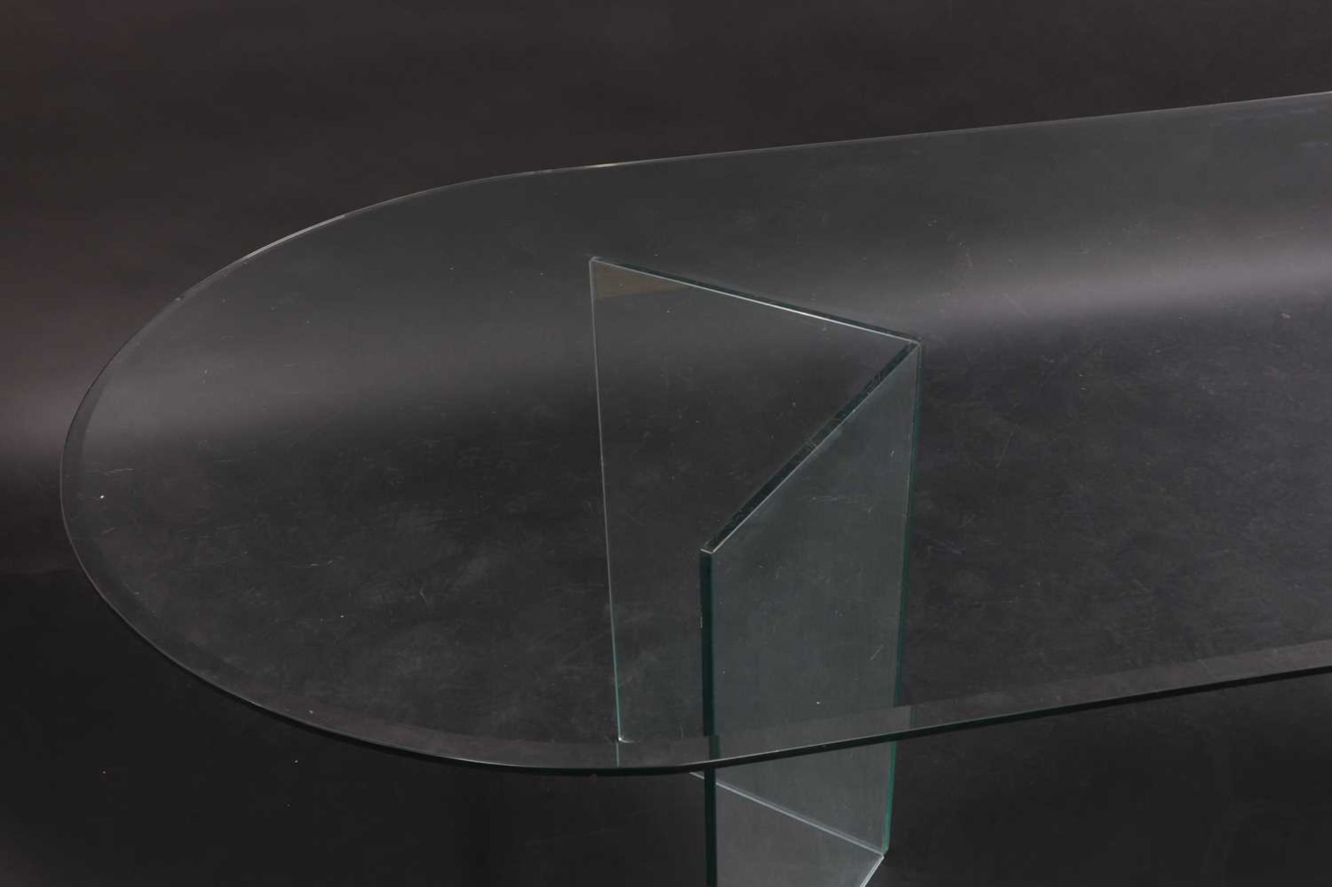 A Continental glass dining table, - Image 2 of 10