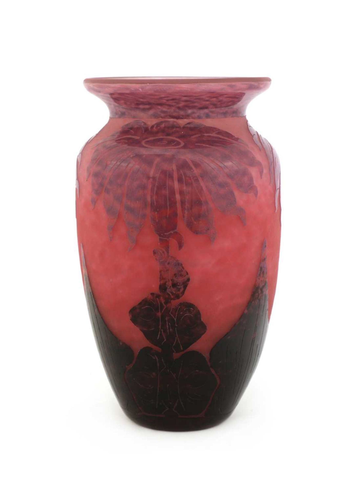 A Le Verre Français cameo glass vase, - Bild 2 aus 3