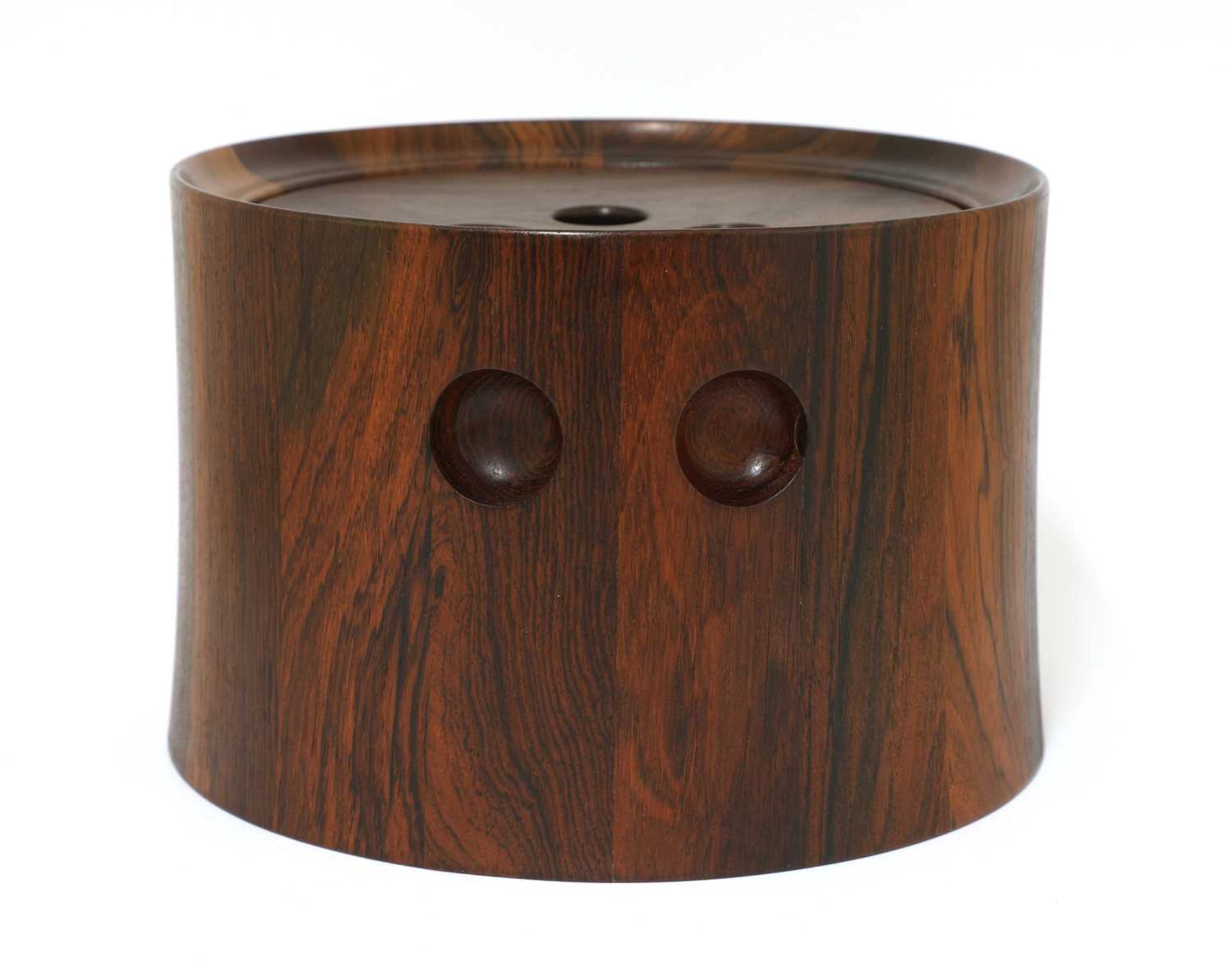 A Danish rosewood ice bucket and cover, § - Image 2 of 3