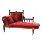 A pollard oak chaise longue,