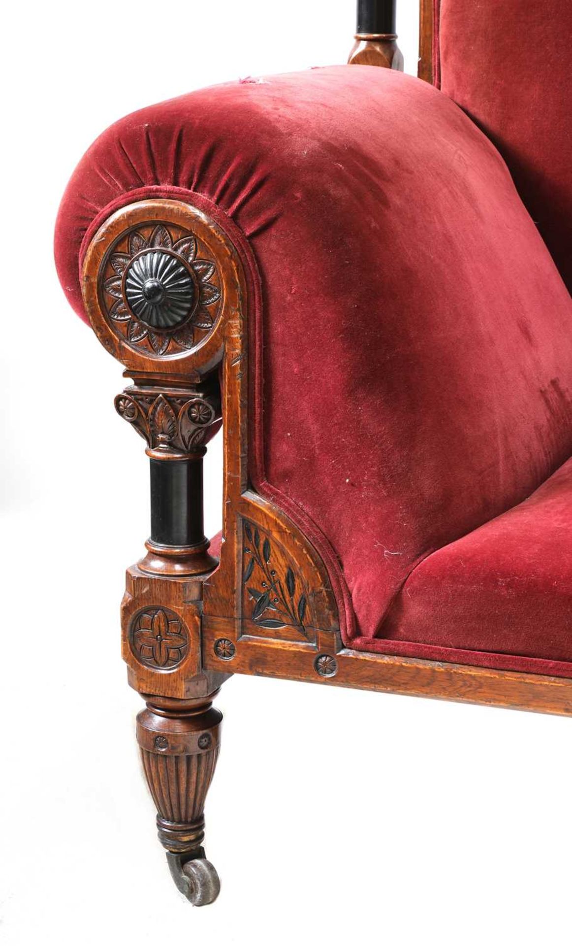A pollard oak chaise longue, - Bild 4 aus 4