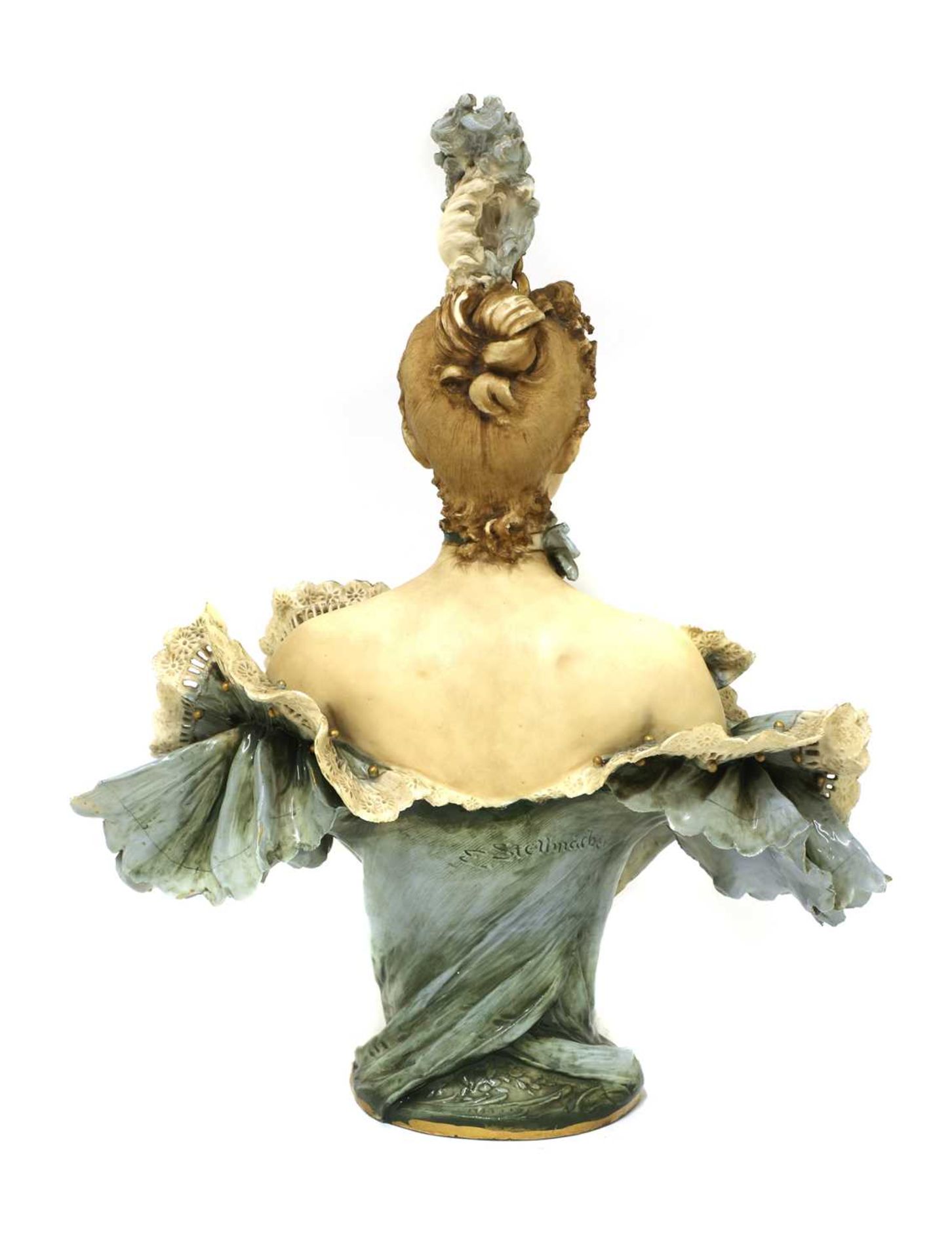 A Riessner, Stellmacher & Kessel 'Amphora' porcelain bust, - Image 2 of 5