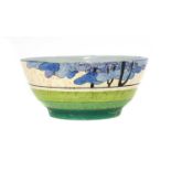 A Clarice Cliff 'Blue Firs' bowl,