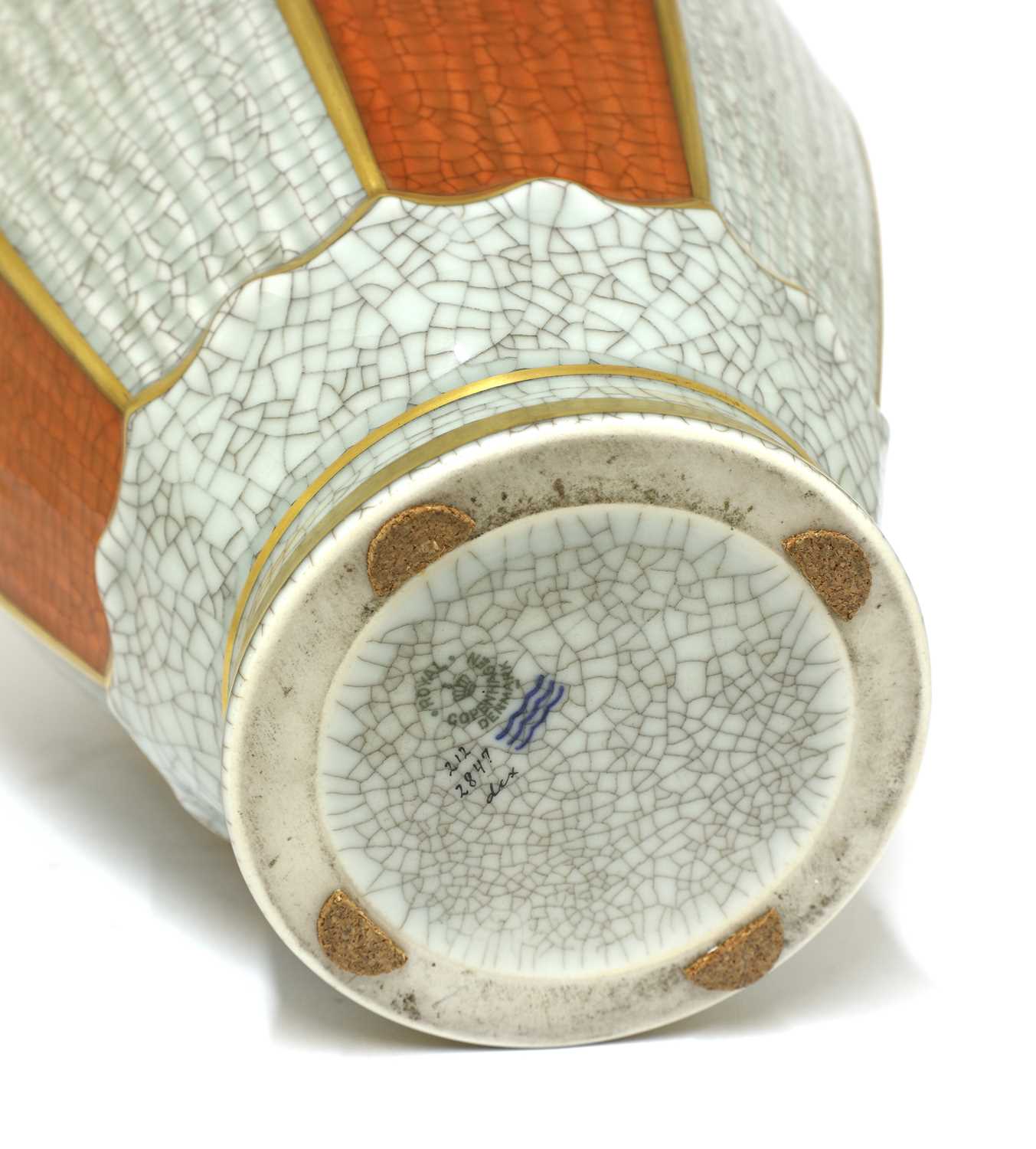 A Royal Copenhagen vase and cover, - Image 3 of 3