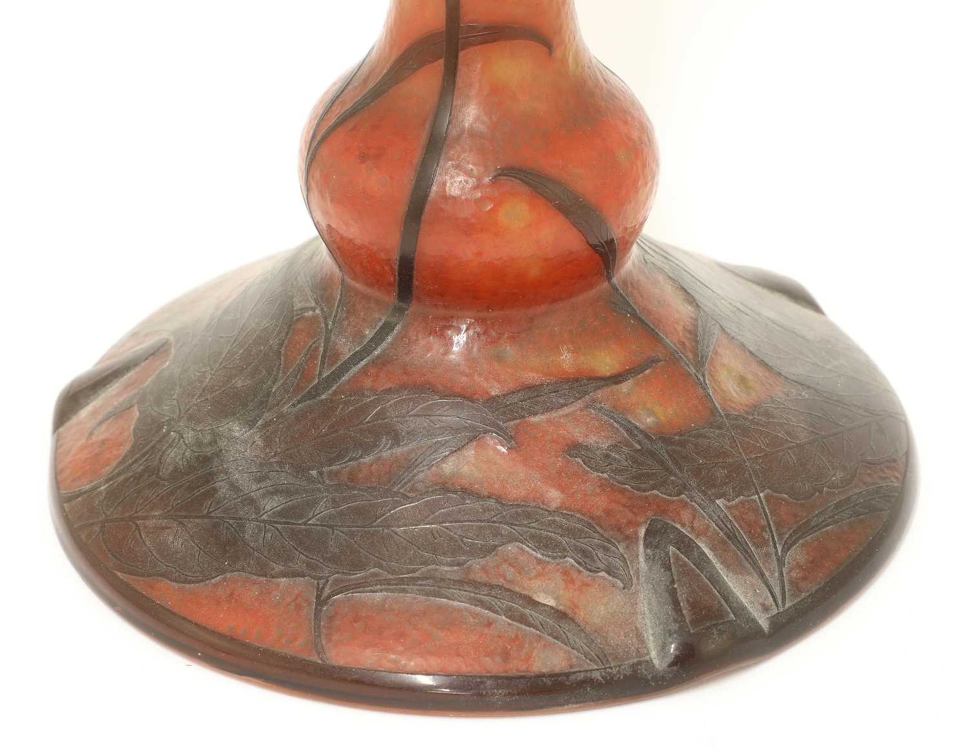 A Daum cameo glass lamp base, - Image 4 of 4