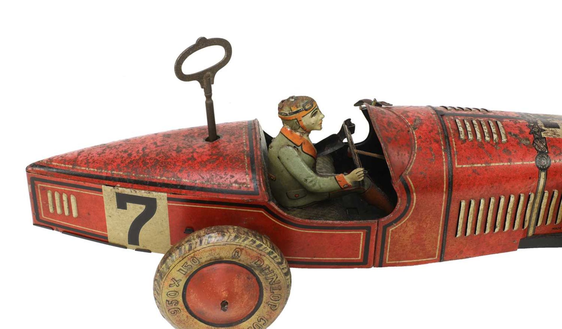 An Alfa Romeo P2 tinplate and clockwork racing car, - Bild 10 aus 13