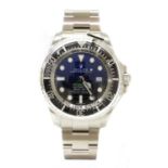 A gentlemen's stainless steel Rolex 'Deep Sea Sea Dweller James Cameron' automatic bracelet watch,