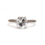 A single stone diamond ring,