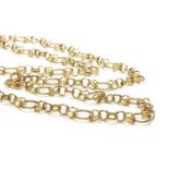 A continuous hoop and ring link chain,