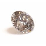 An unmounted brilliant cut diamond,