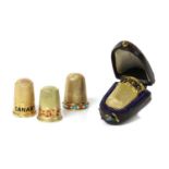 Of racing interest: a Victorian gold thimble,