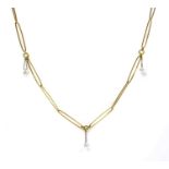 An 18ct gold diamond set necklace, by Cox and Power,