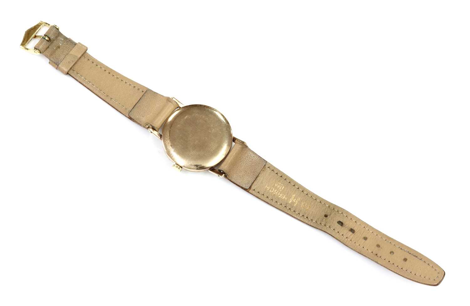 A gentlemen's 9ct gold Tudor mechanical strap watch, c.1950, - Image 2 of 2