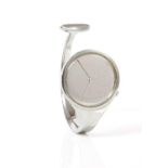 A ladies' stainless steel Georg Jensen 'Torun' bangle watch,