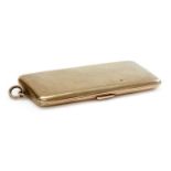 A 9ct gold rectangular cigarette case, by Cohen and Charles,