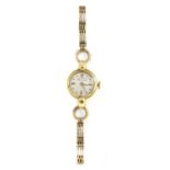 A ladies' 18ct gold Rolex 'Precision' mechanical bracelet watch,