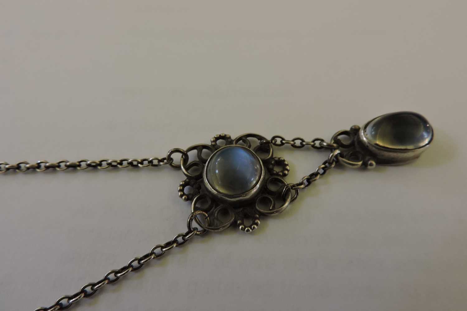 An Arts & Crafts moonstone necklace, - Image 2 of 3