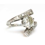 A single stone diamond ring,