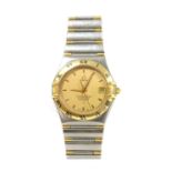 A gentlemen's bi-colour Omega 'Constellation' automatic chronometer bracelet watch,