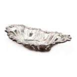 A silver basket,