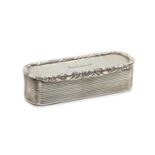 A George IV silver snuff box,