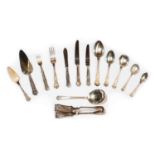 A quantity of silver plated Queens pattern cutlery