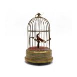 An early 20th century singing birdcage automaton