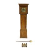 A longcase clock,