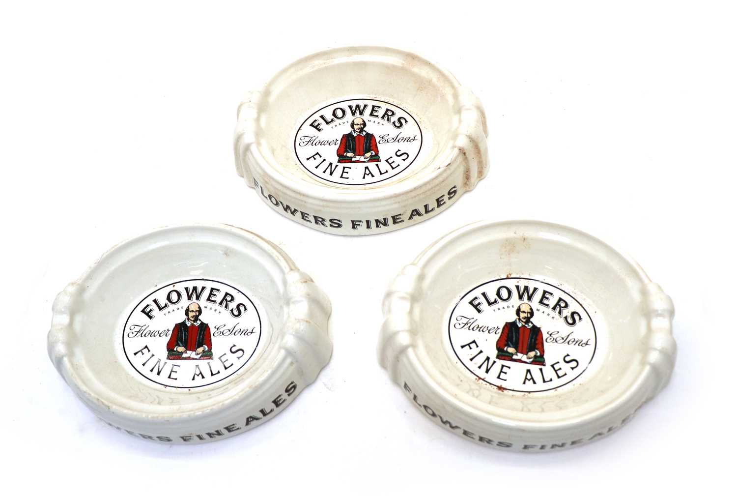 A collection of thirteen Flowers Fine Ales advertising ashtrays, - Image 2 of 3