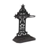 A Victorian painted cast iron stick stand