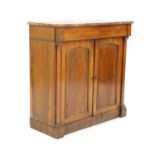 A Victorian rosewood side cabinet