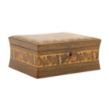 A Tunbridgeware needlework box,