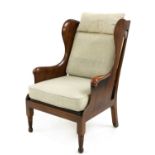 An interesting rosewood arm chair,