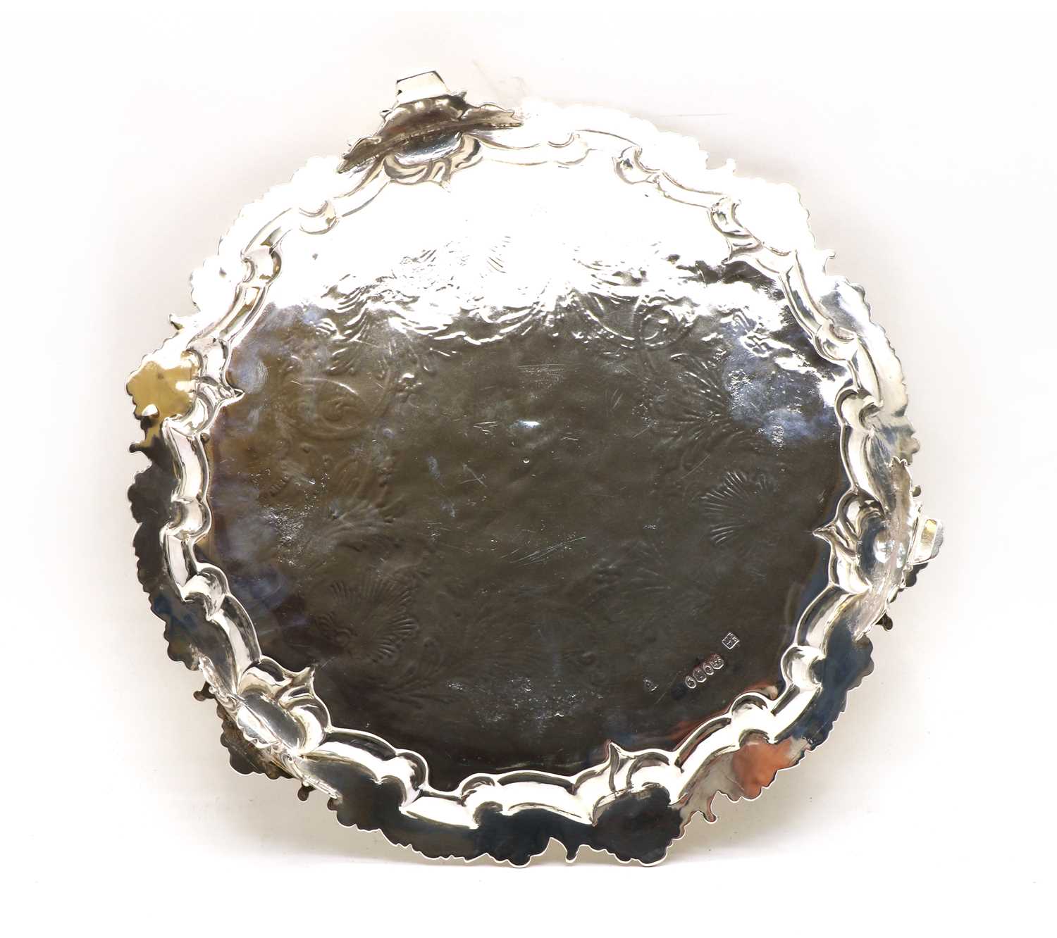 An early Victorian silver salver, - Image 2 of 3