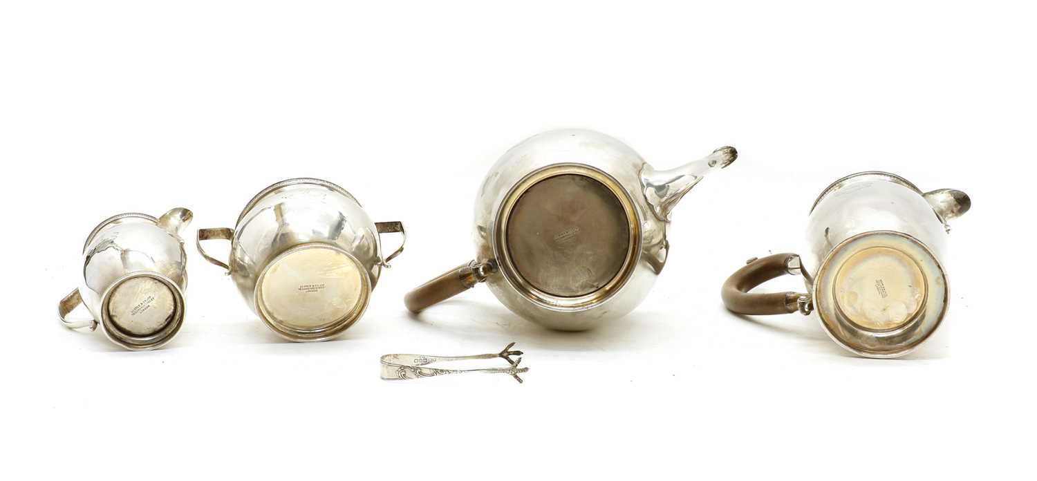 A silver four piece tea service - Image 3 of 3