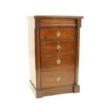 A French walnut chest of drawers