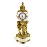 A Dresden style table clock