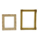 A gilt gesso frame,