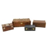 A steamer trunk,