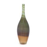 A Murano Inciso glass bottle vase,
